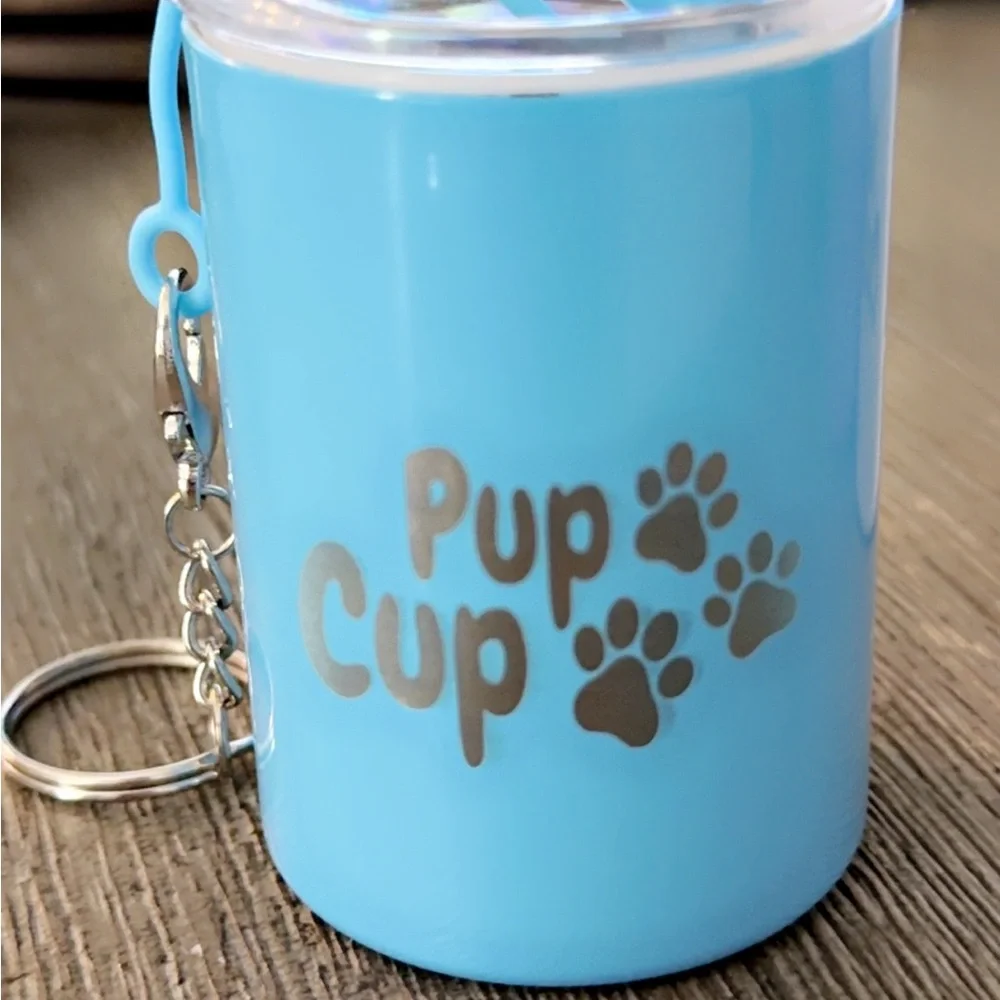 3 oz Pup Cup’s with keychain attached. Assorted colors available. Personalize